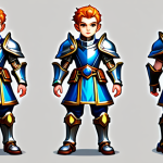 메이플스토리 초보자 육성법 - Aspiring Warrior**
A young MapleStory Warrior, fully clothed in modest beginner armor, standing con...